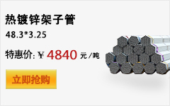 熱鍍鋅架子管48.3*3.25