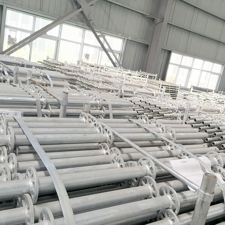 盤扣式腳手架廠家車間產(chǎn)品陳列