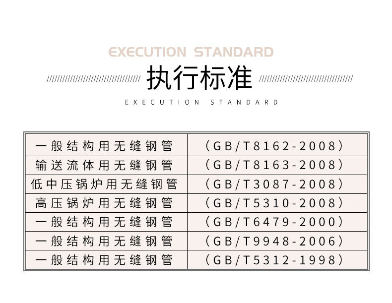 厚壁無(wú)縫鋼管執(zhí)行標(biāo)準(zhǔn)