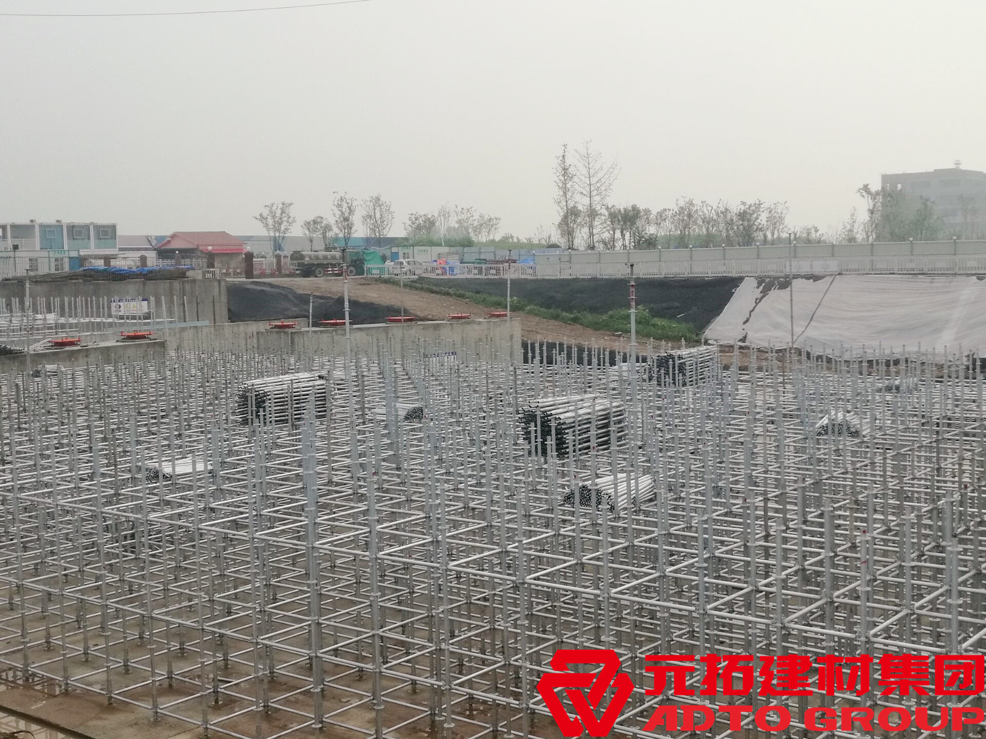 濮陽市政項目使用元拓盤扣腳手架