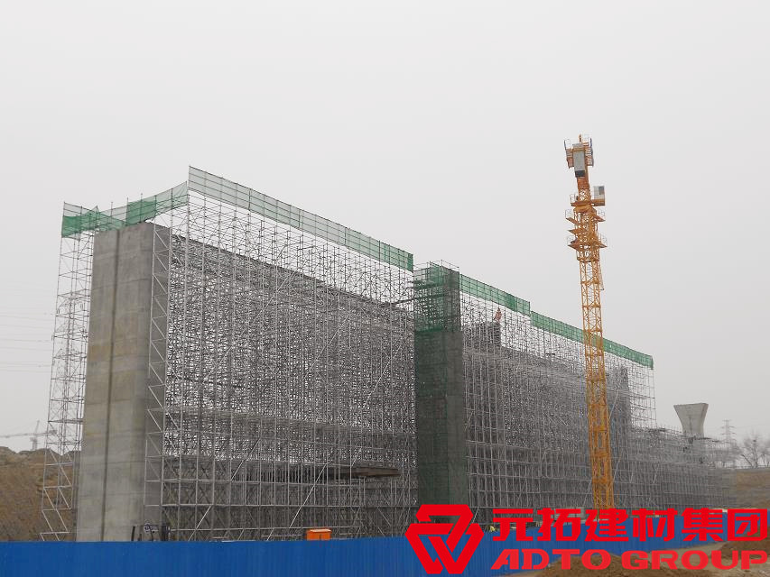 北京地鐵合作工程 使用元拓盤扣式腳手架