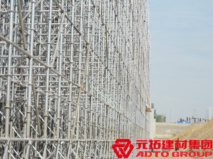 北京地鐵合作工程 使用元拓盤扣式腳手架