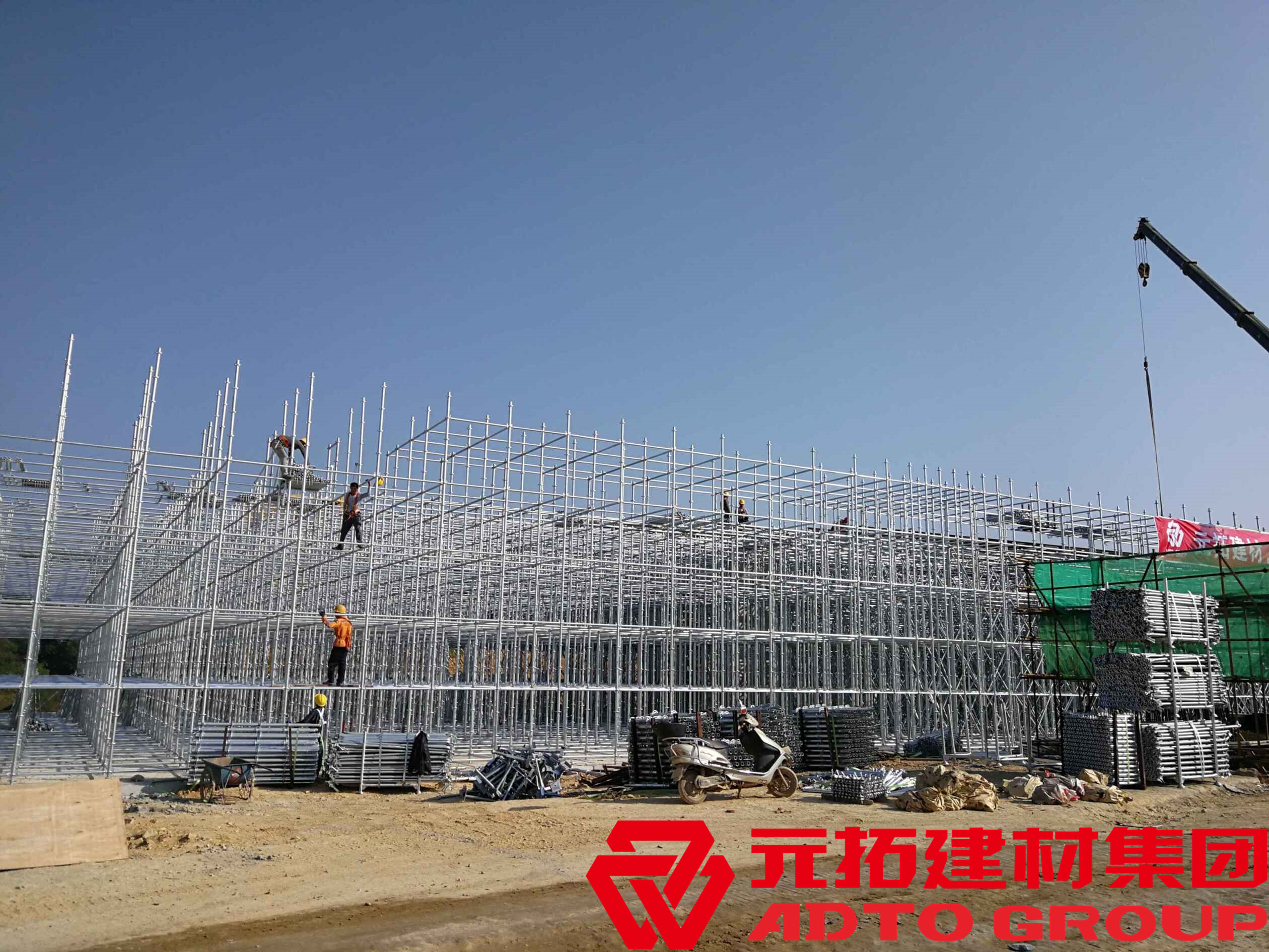 武漢地鐵七號(hào)線北延長線使用元拓盤扣式腳手架