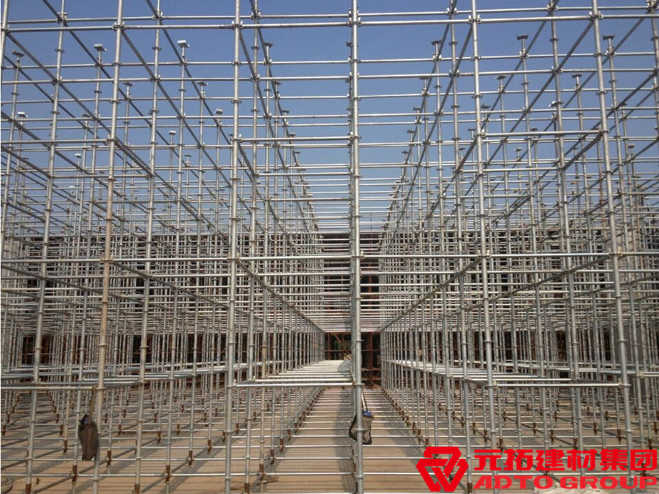 江蘇鹽通高鐵項目使用元拓盤扣式腳手架