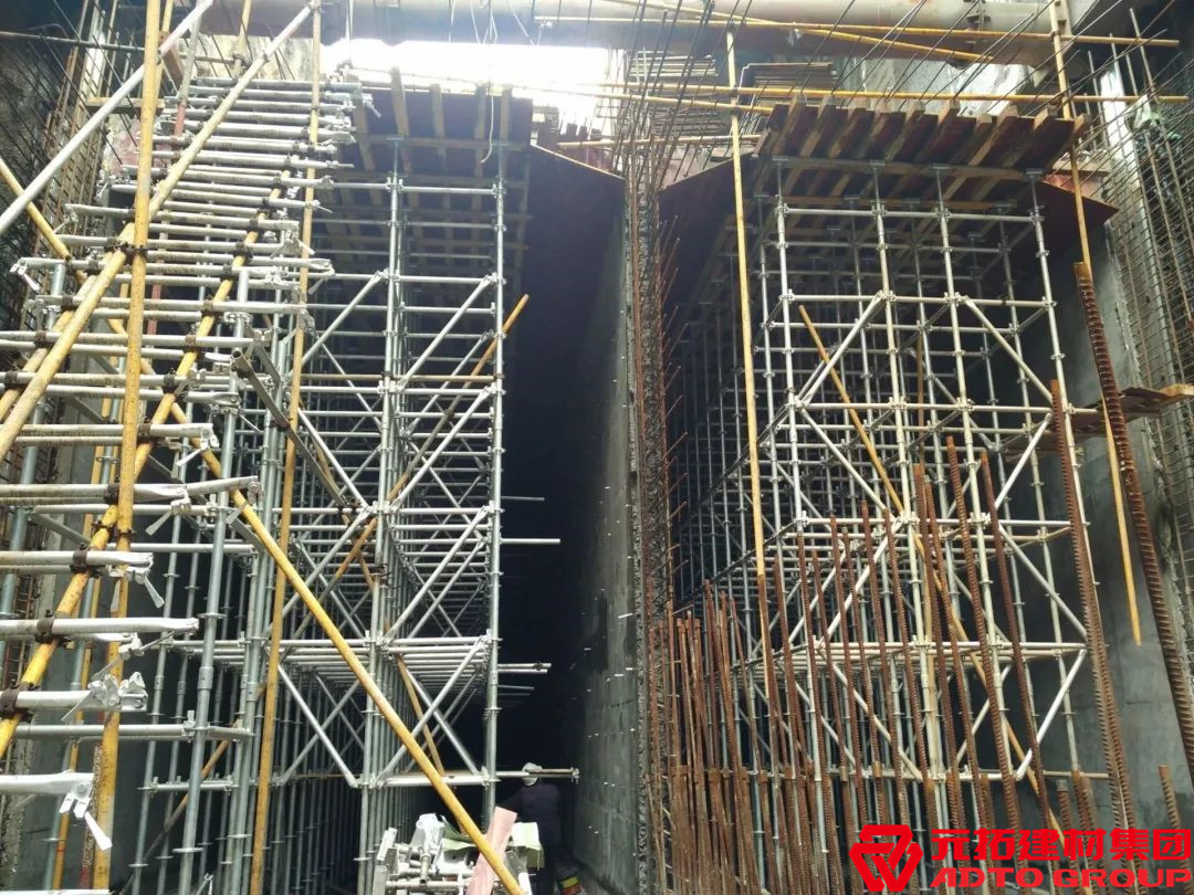 元拓盤扣腳手架在地鐵建設(shè)中的應(yīng)用