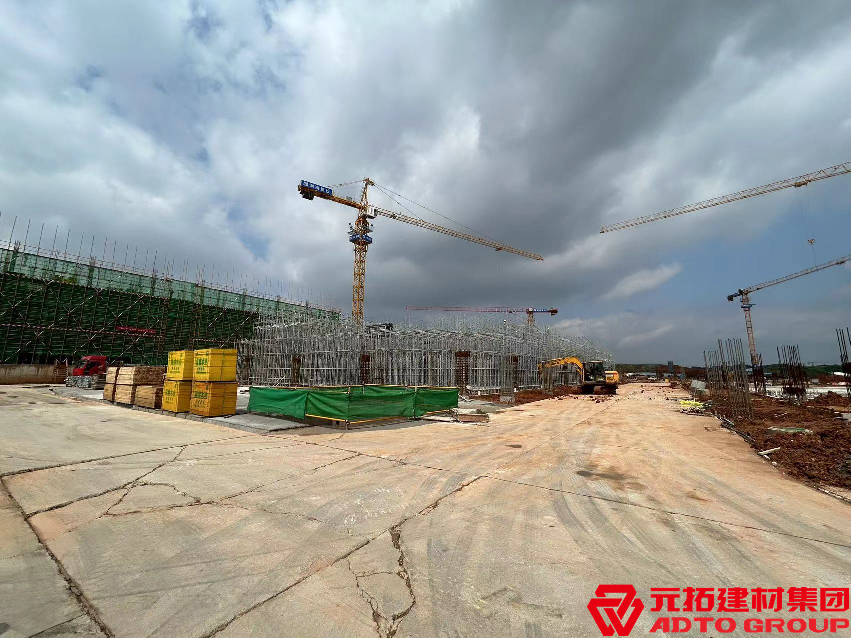 長(zhǎng)沙福瑞智能工廠使用元拓盤扣式腳手架