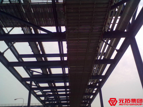 申遠(yuǎn)己內(nèi)酰胺項目工地使用鋼跳板細(xì)節(jié)圖