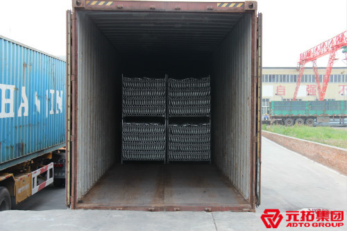 &ldquo;湘江音樂節(jié)&rdquo;采購的盤扣式腳手架裝車發(fā)貨了