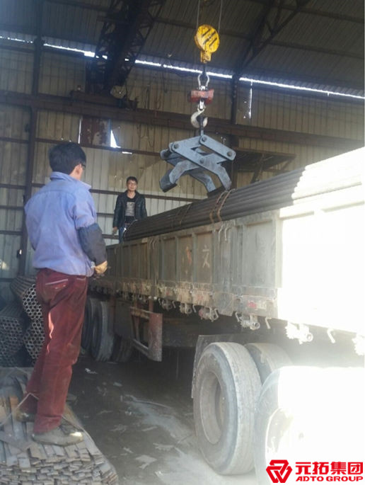 福州長樂華能電廠購買元拓架子管裝車圖