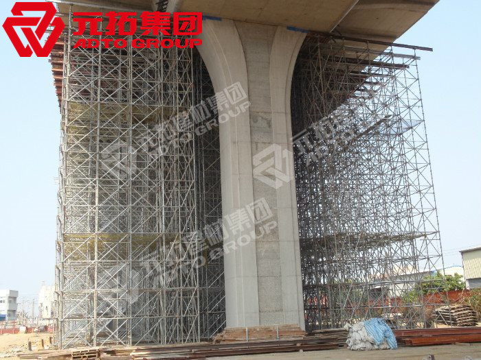 元拓盤扣式腳手架橋梁項目