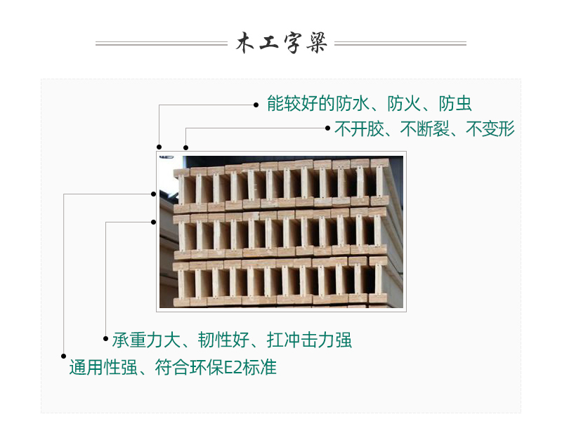 LVL工字梁  產(chǎn)品特點